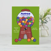 Einladung der Gummiballmaschine (Stehend Vorderseite)