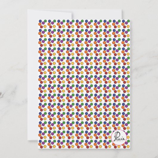 Einladung der Gummiballmaschine (Rückseite)