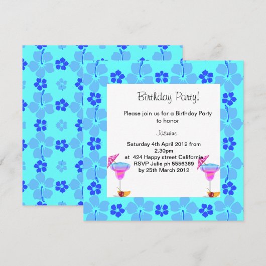 EINLADUNG DER HAASER GEBURTSTAG 2 (Vorne/Hinten)