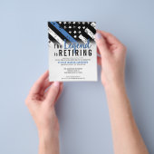 Einladung der Haushaltspolizei Thin Blue Line Flyer (Gruppe)