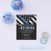 Einladung der Haushaltspolizei Thin Blue Line Flyer (Einzeln)