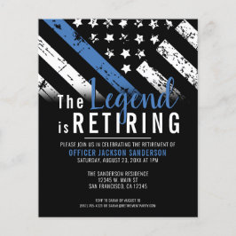 Einladung der Haushaltspolizei Thin Blue Line Flyer