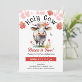 Einladung der Heiligen Kuh 2. Geburtstagsmädchen (Stehend Vorderseite)