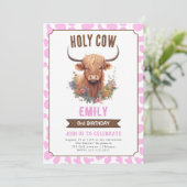 Einladung der Heiligen Kuh Hochland-Kuh Mädchen Ge (Stehend Vorderseite)