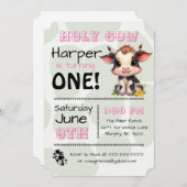 Einladung der Heiligen Kuh Land Geburtstagspartei (Vorne/Hinten)