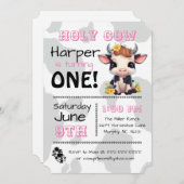 Einladung der Heiligen Kuh Land Geburtstagspartei (Vorne/Hinten)