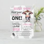 Einladung der Heiligen Kuh Land Geburtstagspartei (Stehend Vorderseite)