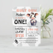 Einladung der Heiligen Kuh Land Geburtstagspartei (Stehend Vorderseite)