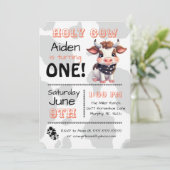 Einladung der Heiligen Kuh Land Geburtstagspartei (Stehend Vorderseite)