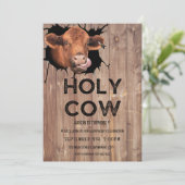 Einladung der Heiligen Kuh zum ersten Geburtstag (Stehend Vorderseite)
