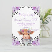 Einladung der Heiligen Kuh zum ersten Geburtstag (Stehend Vorderseite)