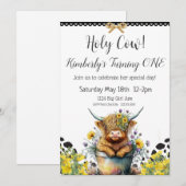 Einladung der Heiligen Kuh zum ersten Geburtstag (Vorne/Hinten)