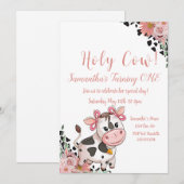 Einladung der Heiligen Kuh zum ersten Geburtstag (Vorne/Hinten)