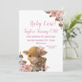 Einladung der Heiligen Kuh zum ersten Geburtstag (Stehend Vorderseite)