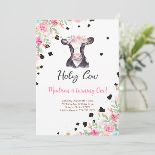 Einladung der Heiligen Kuh zum Geburtstag (Stehend Vorderseite)