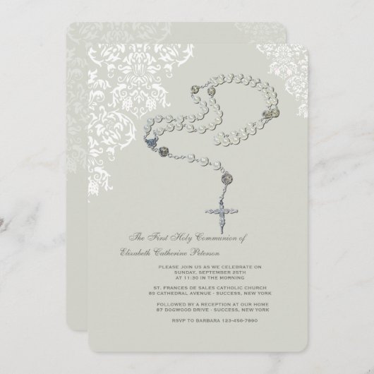 Einladung der Heiligen Rosary (Vorne/Hinten)