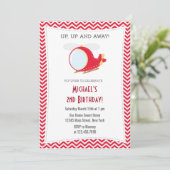 Einladung der Helikopter Geburtstagspartei (Stehend Vorderseite)