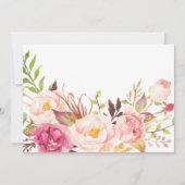 Einladung der hellen Blumenstuhlparty (Rückseite)