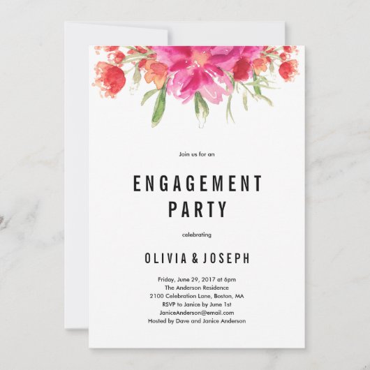 Einladung der hellen Sommerlobby (Vorderseite)