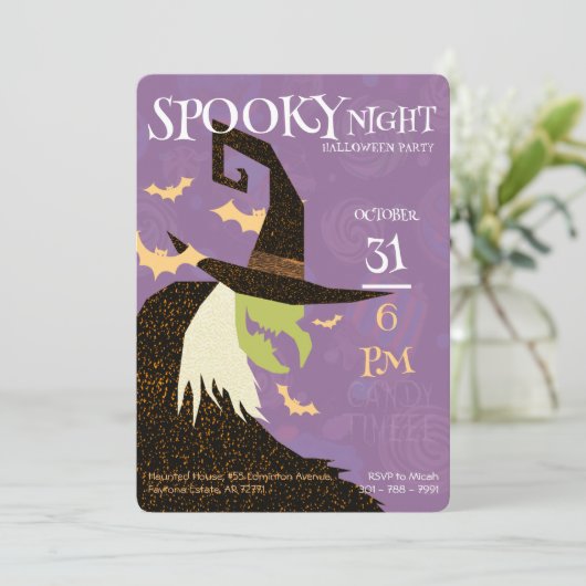 Einladung der Hexe (Stehend Vorderseite)