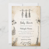 Einladung der HexenBaby-Dusche (Vorderseite)