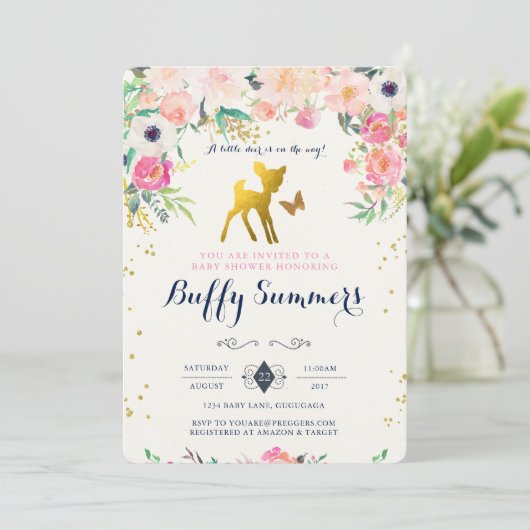 Einladung der Hirschdusche (Stehend Vorderseite)