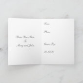 Einladung der Hochzeitspartei (Innenseite)
