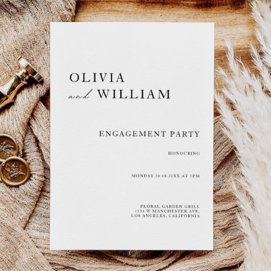 Einladung der Hochzeitspartei