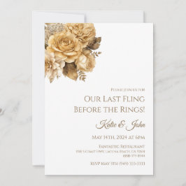 Einladung der Hochzeitsstiftung Neutral Bouquet-Wh