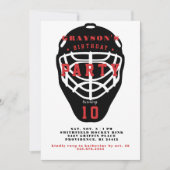 Einladung der Hockey Birthday Party (Vorderseite)