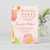 Einladung der hübschen Pfirsichblütenschülerpartei (Stehend Vorderseite)