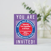 Einladung der Interessengruppe (Stehend Vorderseite)