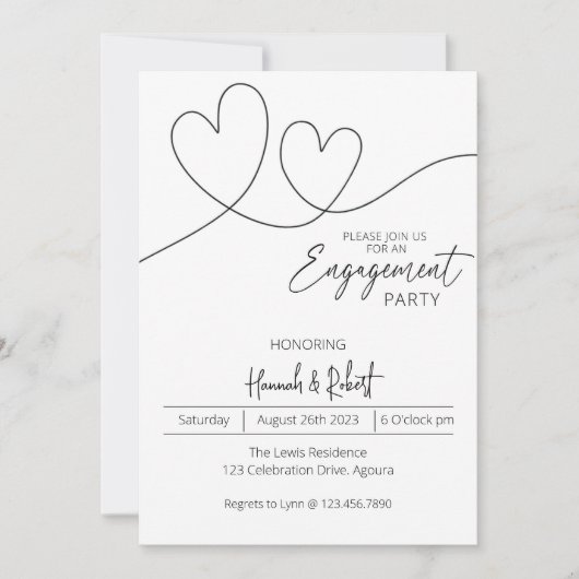 Einladung der Interessengruppe, Minimalistische Ve (Vorderseite)