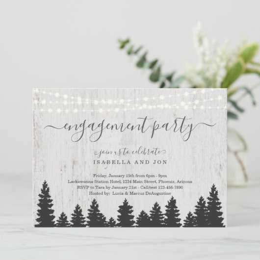 Einladung der Interessengruppe | Rustikaler Winter (Stehend Vorderseite)