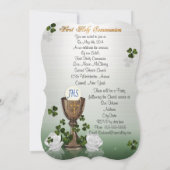 Einladung der Irischen Erste Kommune zu Kleeblätte (Rückseite)