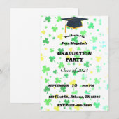 Einladung der Irish Clover Graduation Party (Vorne/Hinten)
