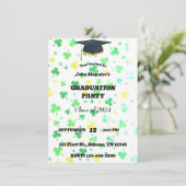 Einladung der Irish Clover Graduation Party (Stehend Vorderseite)