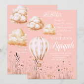 Einladung der Islamischen Baby Girl Aqiqah (Vorne/Hinten)