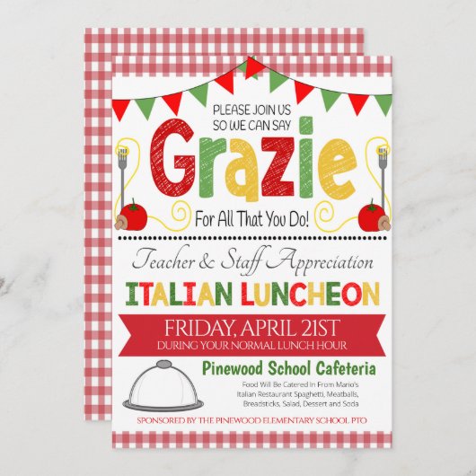 Einladung der Italienischen Wertungswoche (Vorne/Hinten)