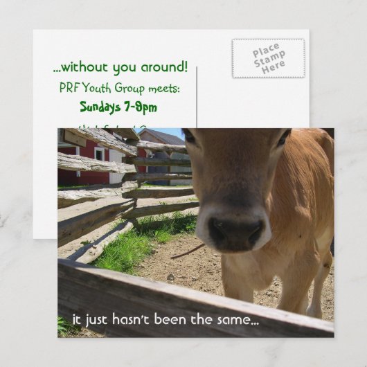 Einladung der Jugendgruppe (Vorne/Hinten)