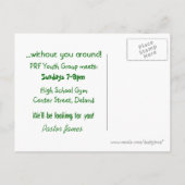 Einladung der Jugendgruppe (Rückseite)