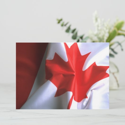 Einladung der kanadischen Flagge (Stehend Vorderseite)