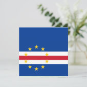 Einladung der kap-verdischen Flagge (Stehend Vorderseite)