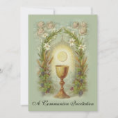 Einladung der Katholischen Erstkommune (Vorderseite)