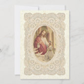 Einladung der Katholischen Girl First Heilige Komm (Vorderseite)