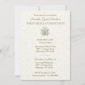 Einladung der Katholischen Girl First Heilige Komm (Rückseite)