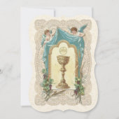 Einladung der Katholischen Vintagen Erstkommune (Vorderseite)