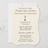 Einladung der Katholischen Vintagen Erstkommune (Rückseite)