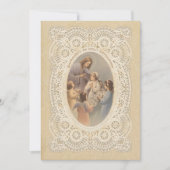 Einladung der Katholischen Vintagen Erstkommune (Vorderseite)