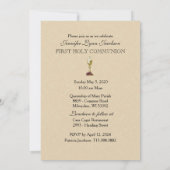 Einladung der Katholischen Vintagen Erstkommune (Rückseite)